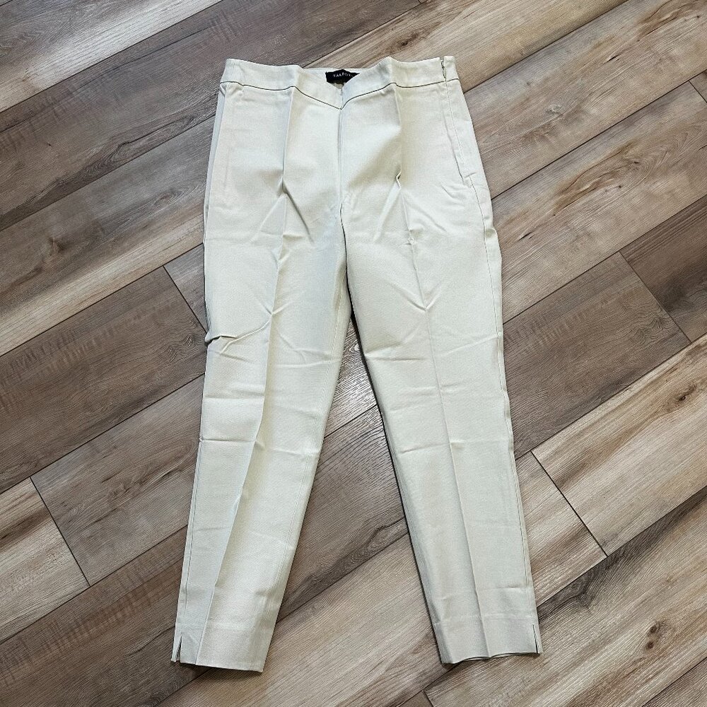 NWT - Talbots Chatham Bi-Stretch Slim Ankle Pants Gypsum 10P NWT